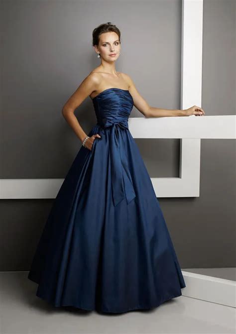 formal navy blue dress for wedding